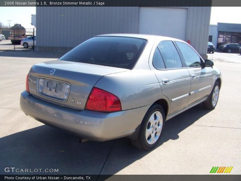 Bronze Shimmer Metallic / Sage 2006 Nissan Sentra 1.8