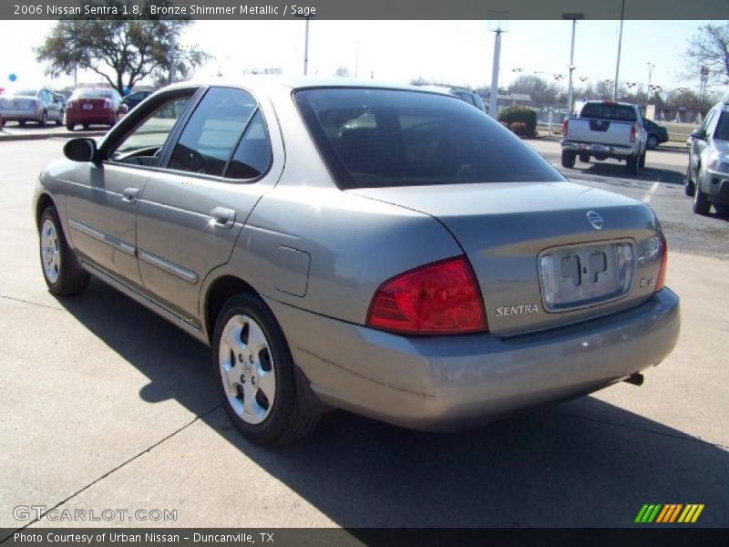 Bronze Shimmer Metallic / Sage 2006 Nissan Sentra 1.8