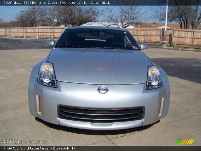 Silver Alloy Metallic / Carbon Black 2006 Nissan 350Z Enthusiast Coupe