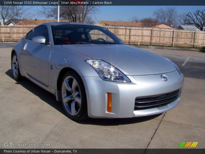 Silver Alloy Metallic / Carbon Black 2006 Nissan 350Z Enthusiast Coupe