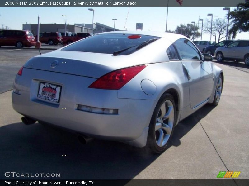 Silver Alloy Metallic / Carbon Black 2006 Nissan 350Z Enthusiast Coupe
