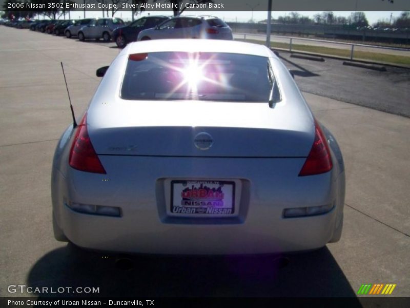 Silver Alloy Metallic / Carbon Black 2006 Nissan 350Z Enthusiast Coupe