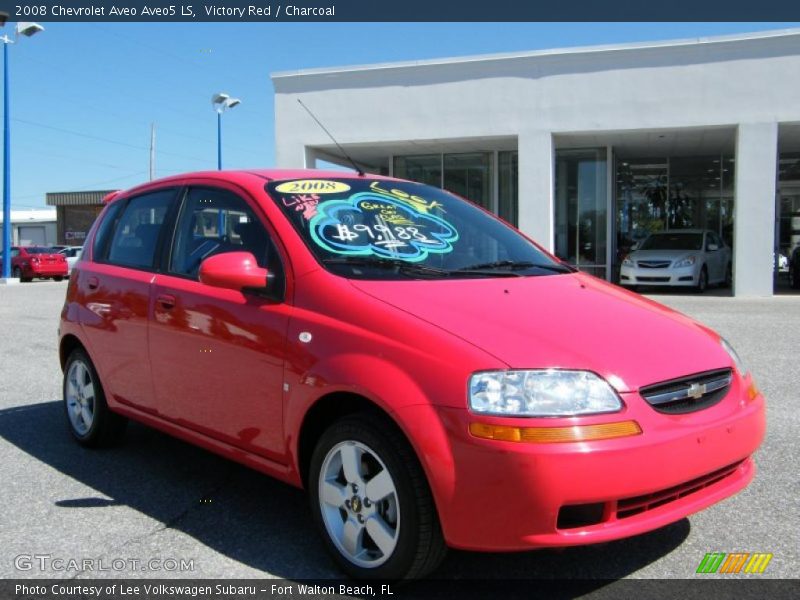 Victory Red / Charcoal 2008 Chevrolet Aveo Aveo5 LS