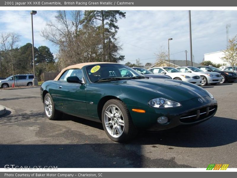 British Racing Green Metallic / Cashmere 2001 Jaguar XK XK8 Convertible