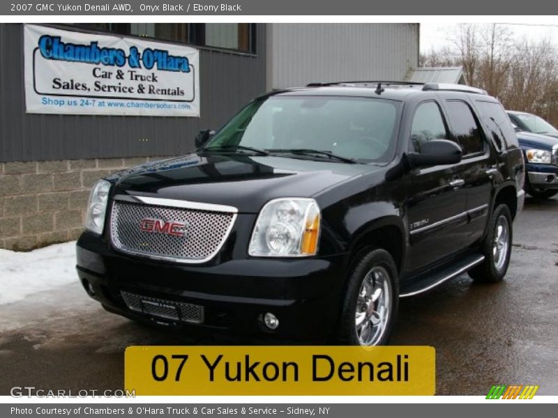 Onyx Black / Ebony Black 2007 GMC Yukon Denali AWD