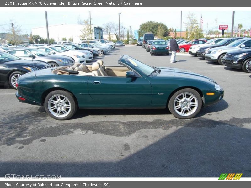 British Racing Green Metallic / Cashmere 2001 Jaguar XK XK8 Convertible