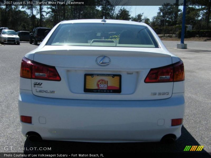 Starfire White Pearl / Cashmere 2007 Lexus IS 350