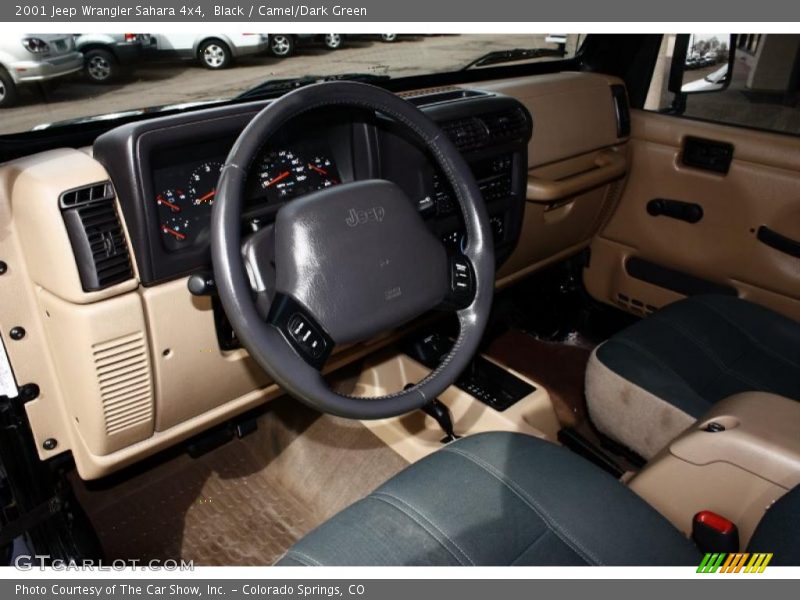 Black / Camel/Dark Green 2001 Jeep Wrangler Sahara 4x4