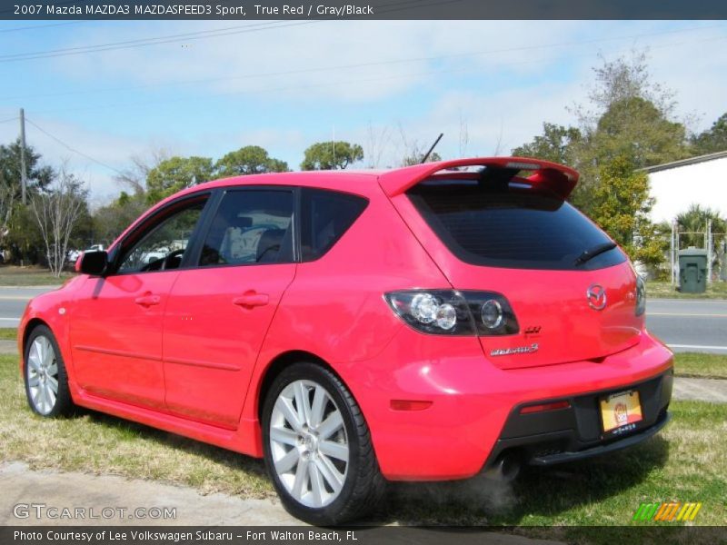 True Red / Gray/Black 2007 Mazda MAZDA3 MAZDASPEED3 Sport