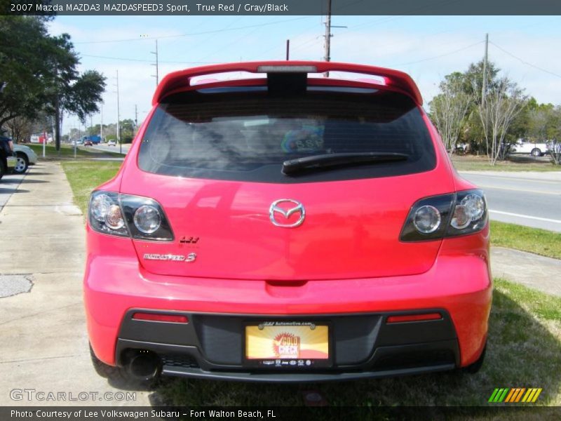 True Red / Gray/Black 2007 Mazda MAZDA3 MAZDASPEED3 Sport