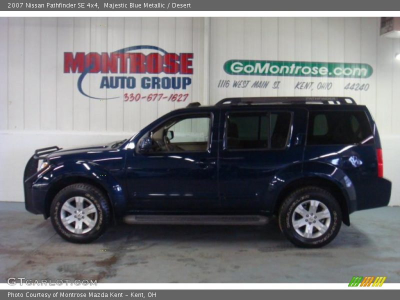 Majestic Blue Metallic / Desert 2007 Nissan Pathfinder SE 4x4