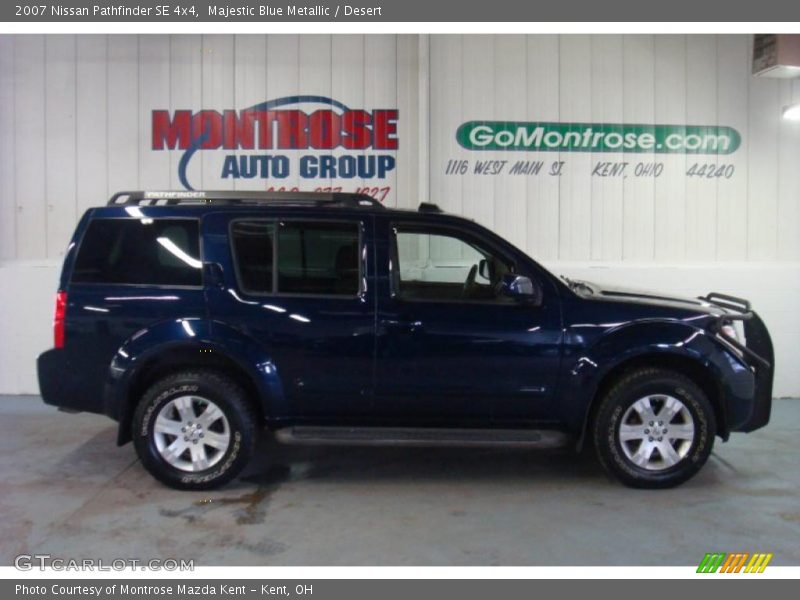 Majestic Blue Metallic / Desert 2007 Nissan Pathfinder SE 4x4
