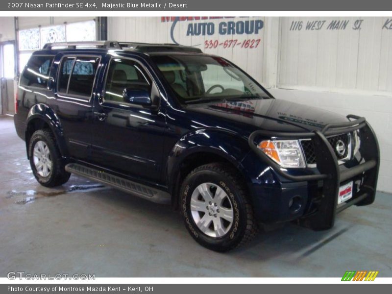 Majestic Blue Metallic / Desert 2007 Nissan Pathfinder SE 4x4