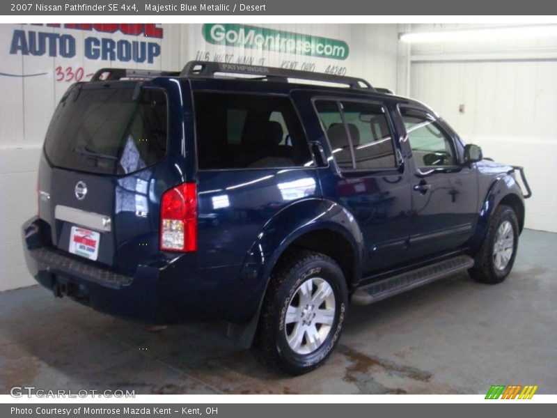 Majestic Blue Metallic / Desert 2007 Nissan Pathfinder SE 4x4