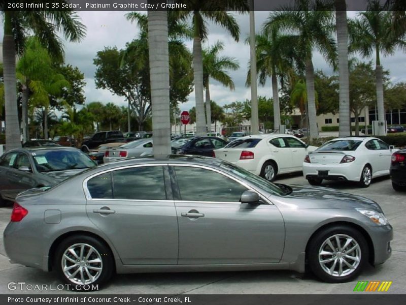 Platinum Graphite Gray / Graphite 2008 Infiniti G 35 Sedan