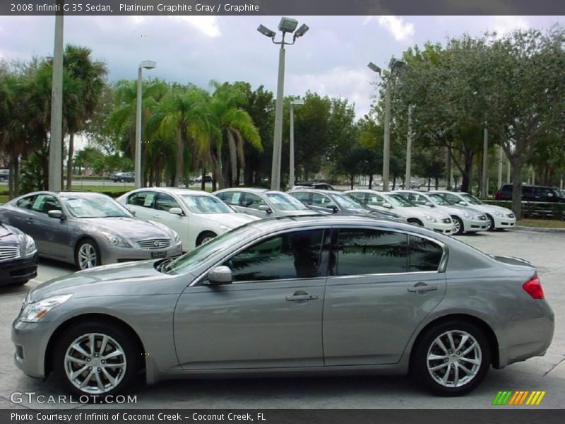 Platinum Graphite Gray / Graphite 2008 Infiniti G 35 Sedan