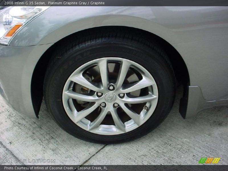 Platinum Graphite Gray / Graphite 2008 Infiniti G 35 Sedan