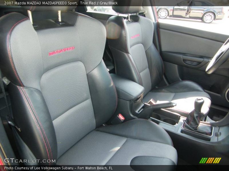 True Red / Gray/Black 2007 Mazda MAZDA3 MAZDASPEED3 Sport