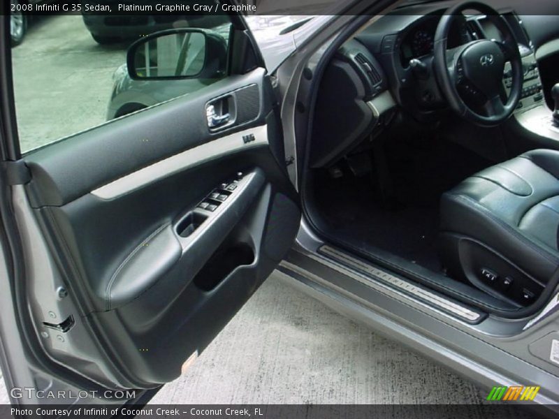 Platinum Graphite Gray / Graphite 2008 Infiniti G 35 Sedan