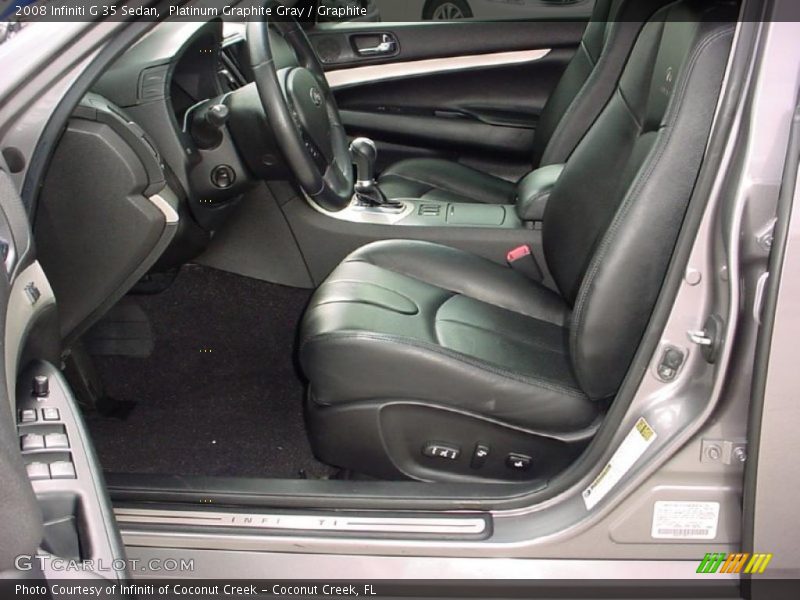 Platinum Graphite Gray / Graphite 2008 Infiniti G 35 Sedan