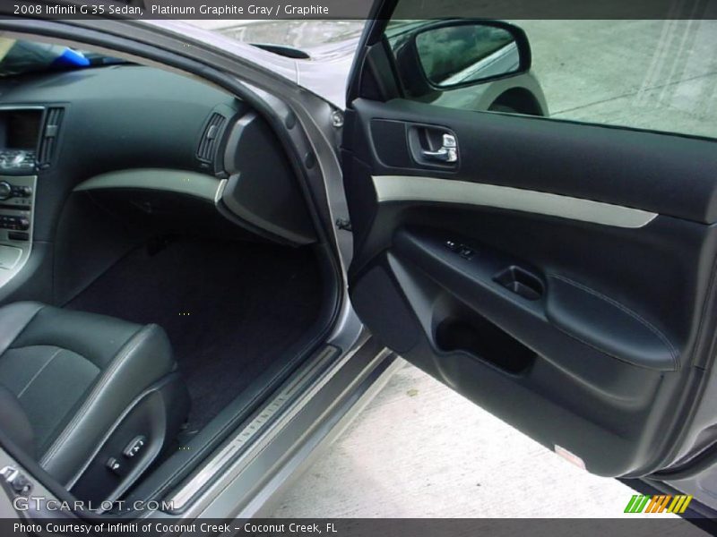 Platinum Graphite Gray / Graphite 2008 Infiniti G 35 Sedan