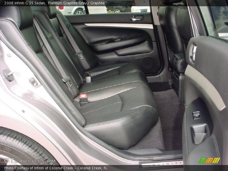 Platinum Graphite Gray / Graphite 2008 Infiniti G 35 Sedan
