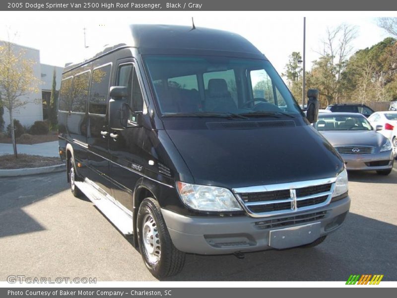 Black / Gray 2005 Dodge Sprinter Van 2500 High Roof Passenger