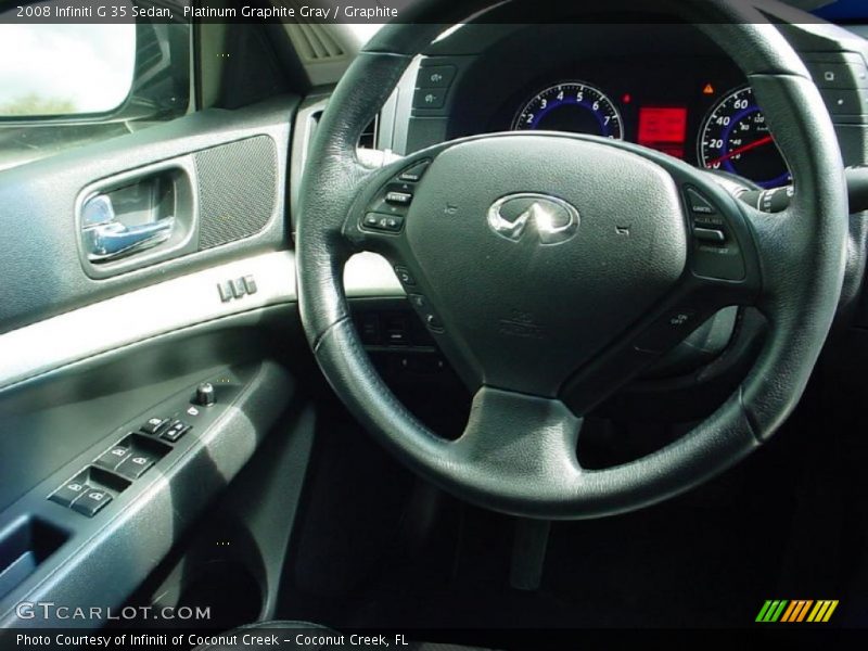 Platinum Graphite Gray / Graphite 2008 Infiniti G 35 Sedan