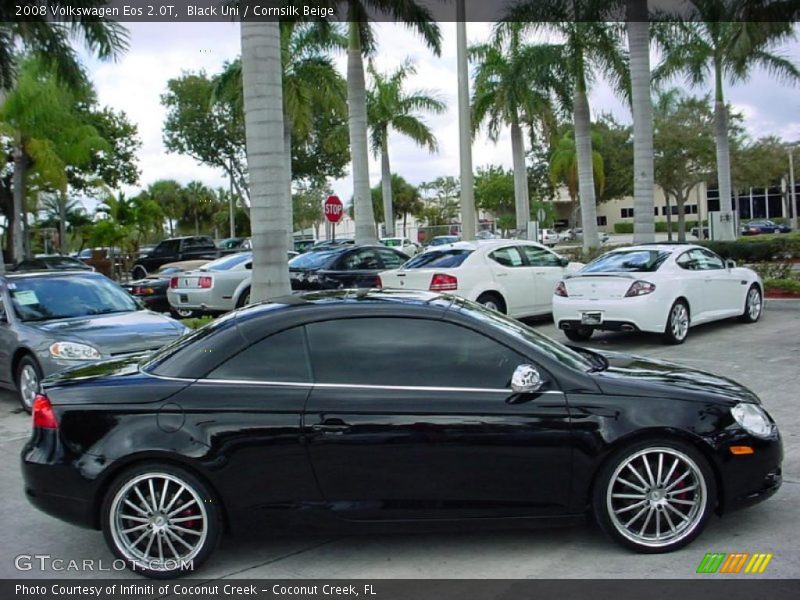 Black Uni / Cornsilk Beige 2008 Volkswagen Eos 2.0T