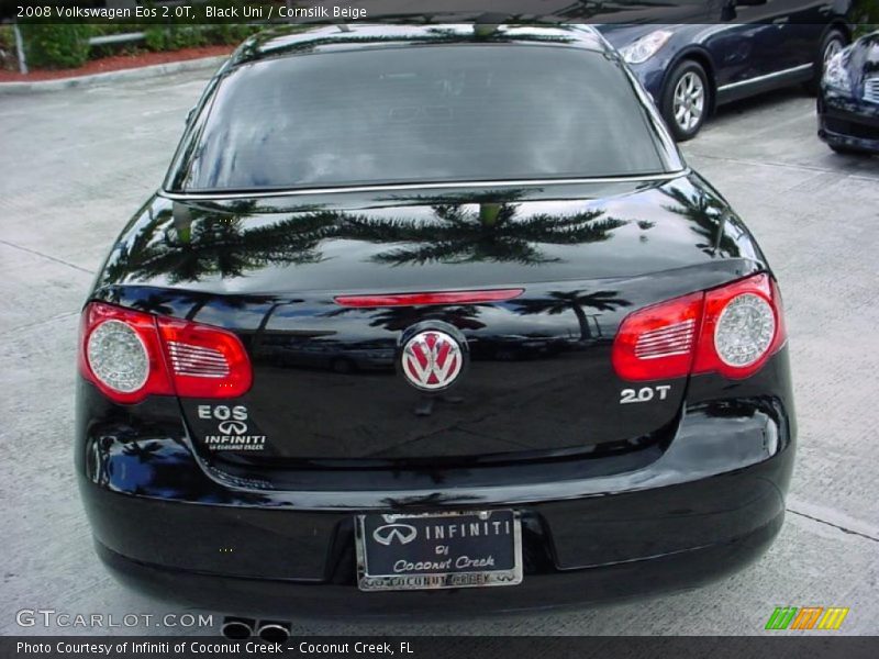 Black Uni / Cornsilk Beige 2008 Volkswagen Eos 2.0T