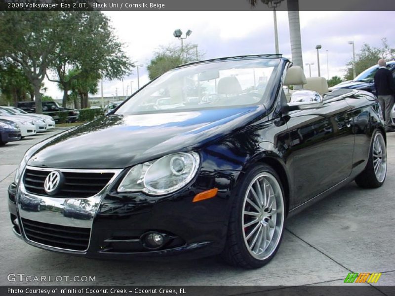 Black Uni / Cornsilk Beige 2008 Volkswagen Eos 2.0T