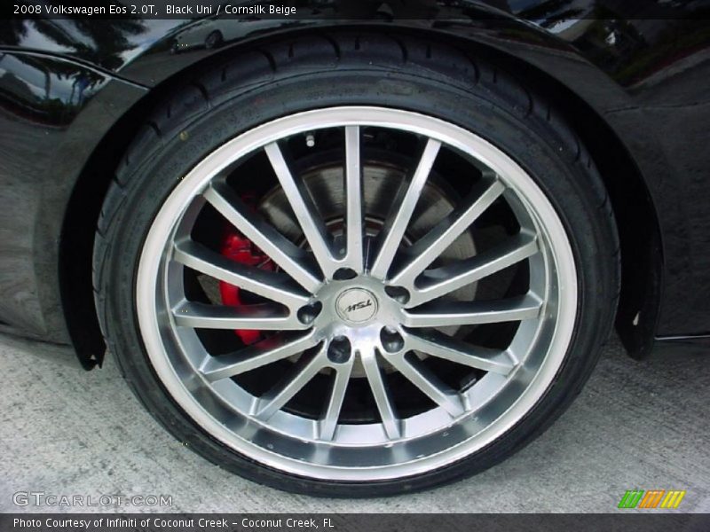 Black Uni / Cornsilk Beige 2008 Volkswagen Eos 2.0T