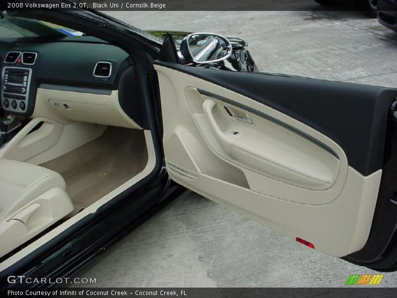 Black Uni / Cornsilk Beige 2008 Volkswagen Eos 2.0T