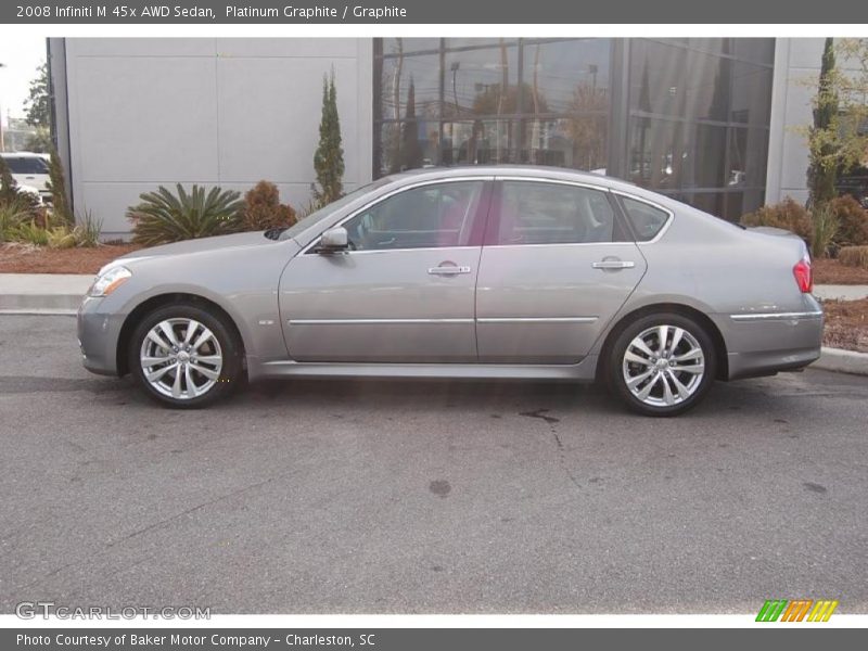 Platinum Graphite / Graphite 2008 Infiniti M 45x AWD Sedan