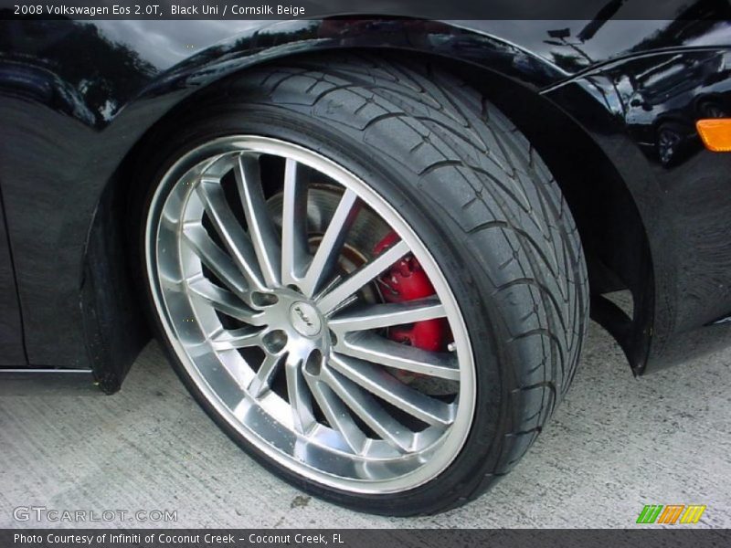 Black Uni / Cornsilk Beige 2008 Volkswagen Eos 2.0T