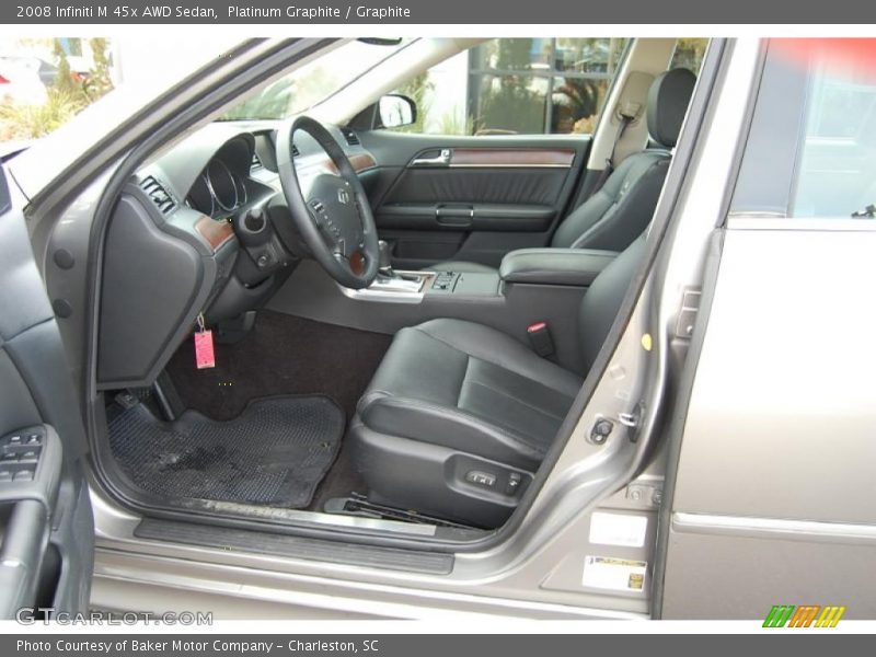 Platinum Graphite / Graphite 2008 Infiniti M 45x AWD Sedan