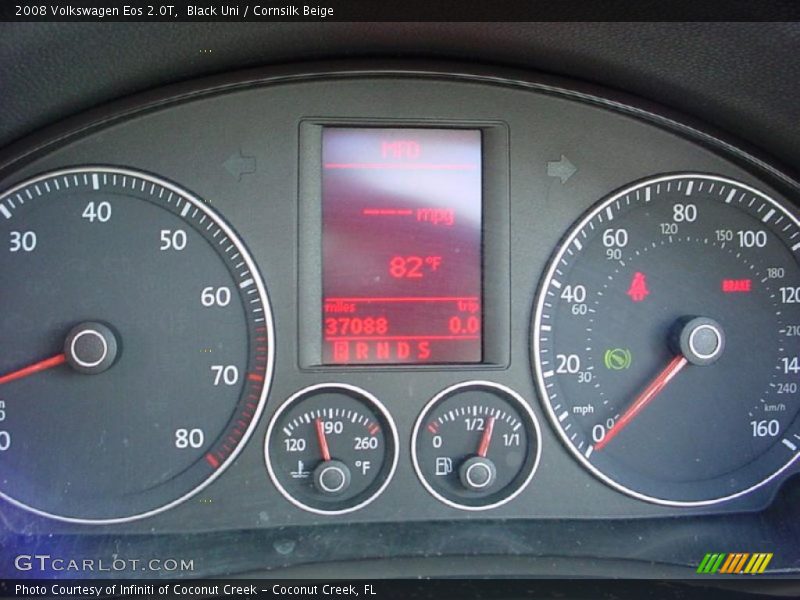 Black Uni / Cornsilk Beige 2008 Volkswagen Eos 2.0T