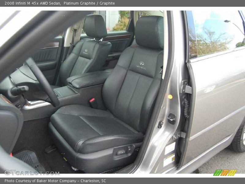 Platinum Graphite / Graphite 2008 Infiniti M 45x AWD Sedan