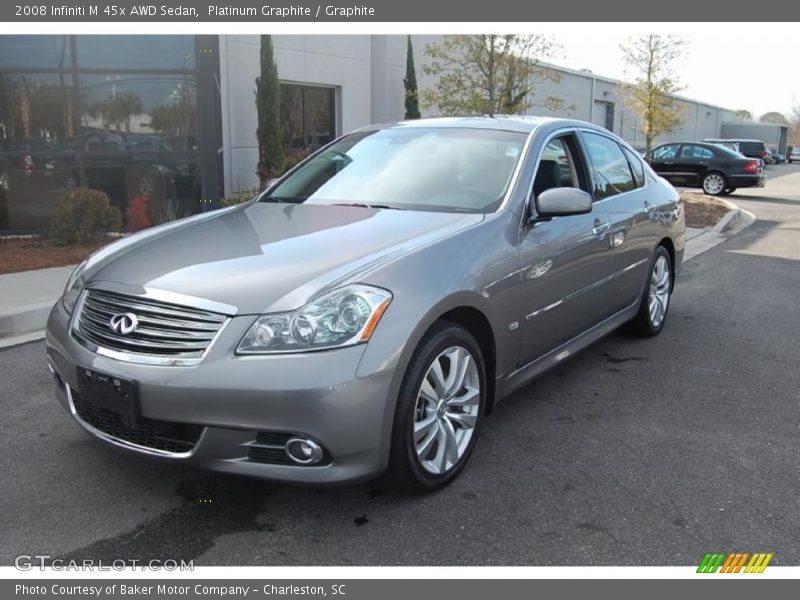 Platinum Graphite / Graphite 2008 Infiniti M 45x AWD Sedan