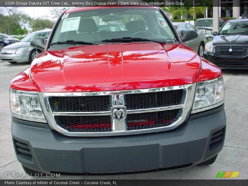 Inferno Red Crystal Pearl / Dark Slate Gray/Medium Slate Gray 2008 Dodge Dakota SXT Crew Cab