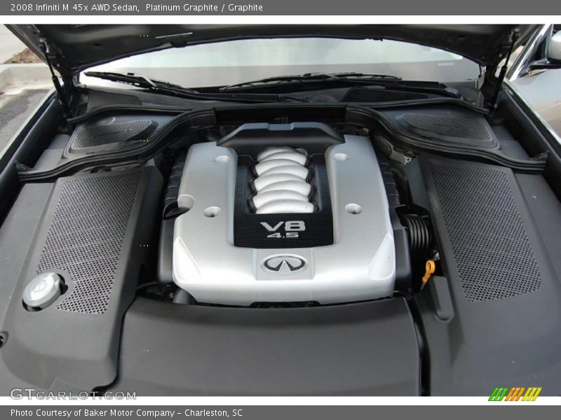 Platinum Graphite / Graphite 2008 Infiniti M 45x AWD Sedan
