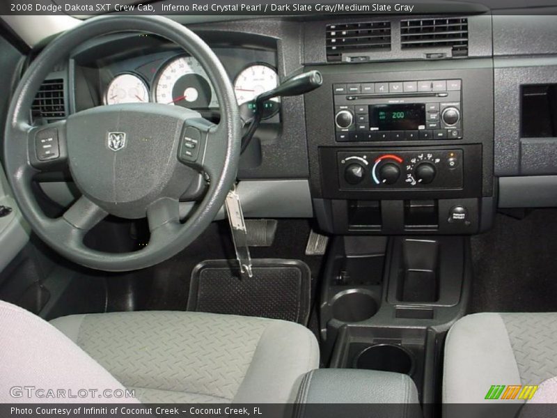 Inferno Red Crystal Pearl / Dark Slate Gray/Medium Slate Gray 2008 Dodge Dakota SXT Crew Cab