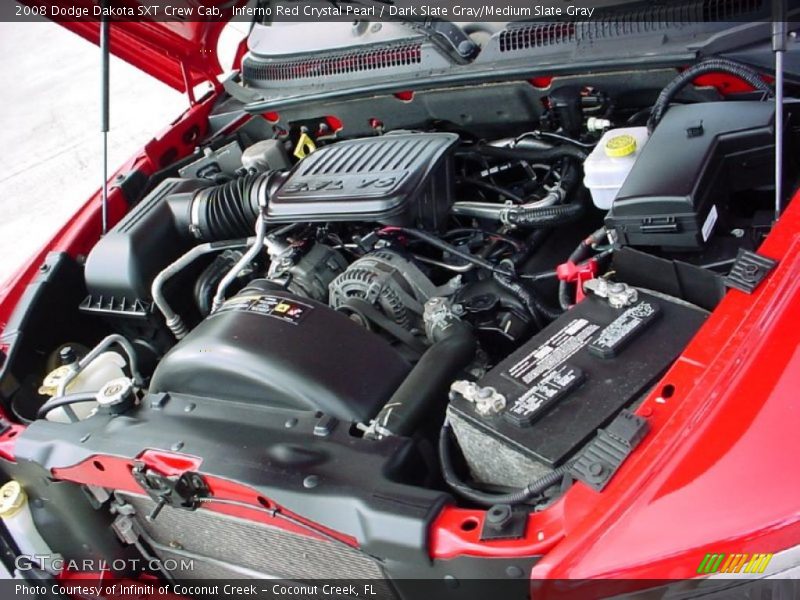 Inferno Red Crystal Pearl / Dark Slate Gray/Medium Slate Gray 2008 Dodge Dakota SXT Crew Cab