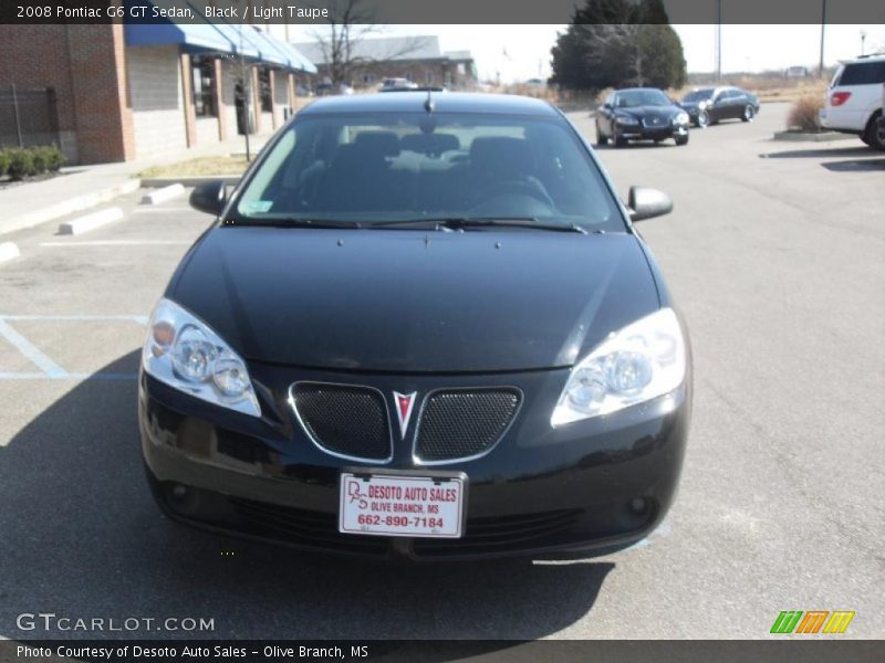 Black / Light Taupe 2008 Pontiac G6 GT Sedan