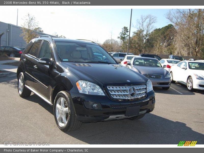 Black / Macadamia 2008 Mercedes-Benz ML 350 4Matic