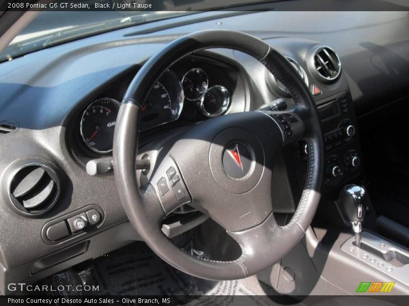 Black / Light Taupe 2008 Pontiac G6 GT Sedan