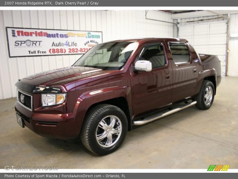 Dark Cherry Pearl / Gray 2007 Honda Ridgeline RTX
