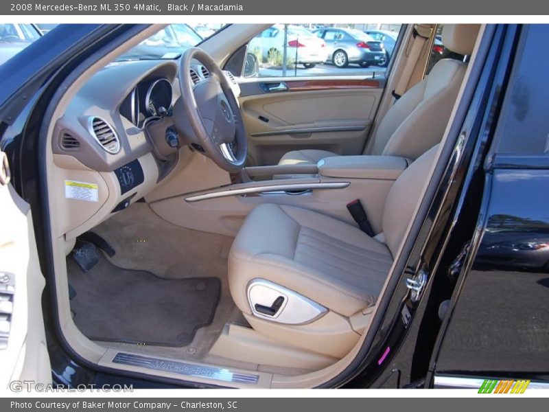 Black / Macadamia 2008 Mercedes-Benz ML 350 4Matic