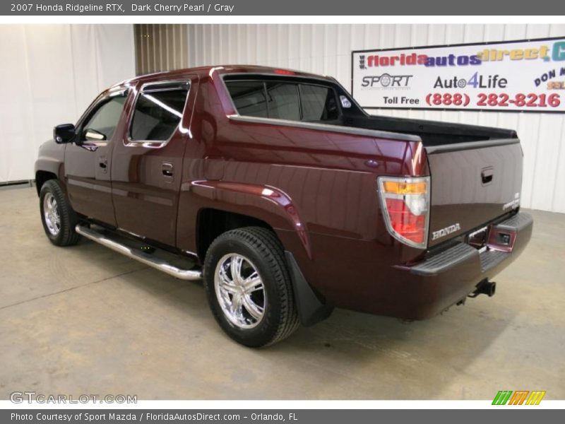 Dark Cherry Pearl / Gray 2007 Honda Ridgeline RTX