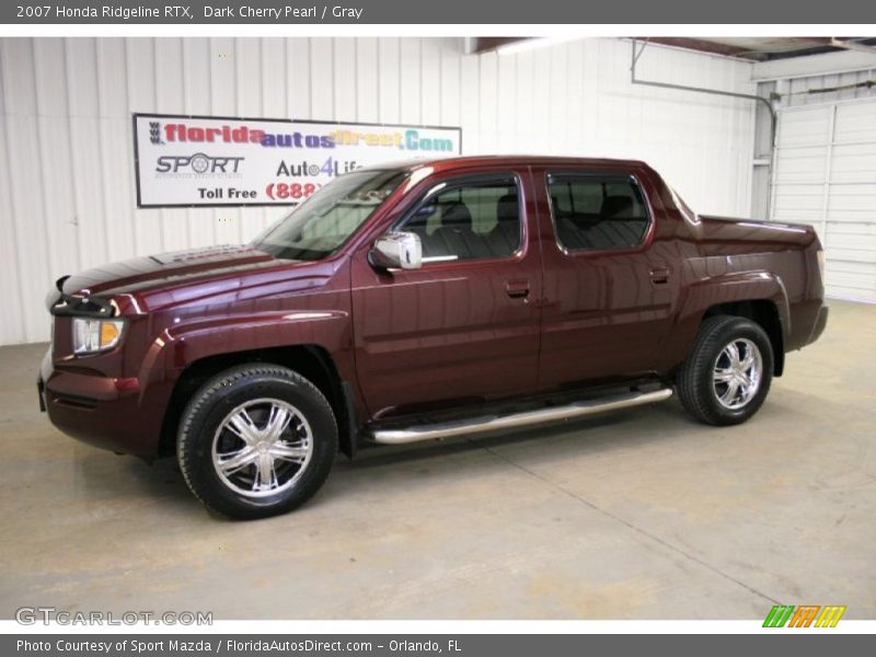 Dark Cherry Pearl / Gray 2007 Honda Ridgeline RTX
